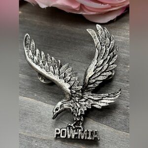 POWMIA Silver Eagle Pin